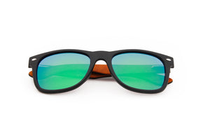 Wayfarer with green lenses