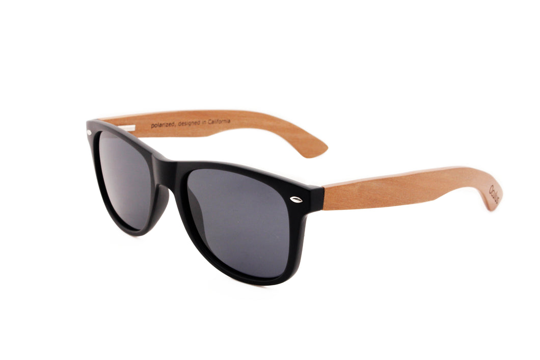 Wayfarer with black lenses