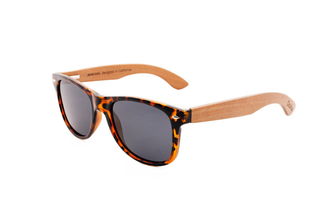 Tori shell wayfarer with black lenses